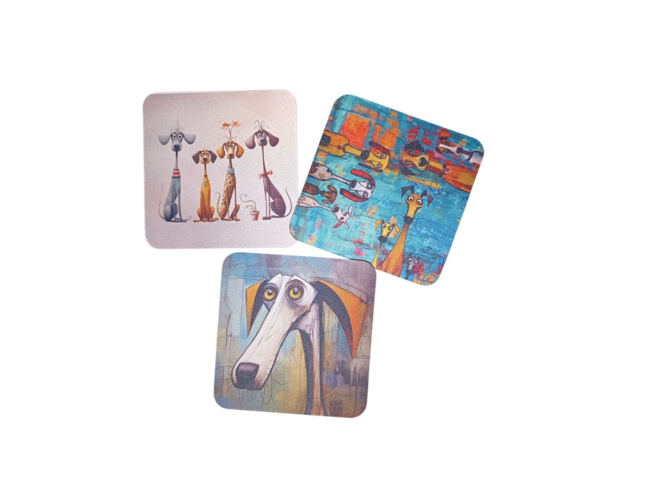 Custom Rubber Coasters (Set of 4)