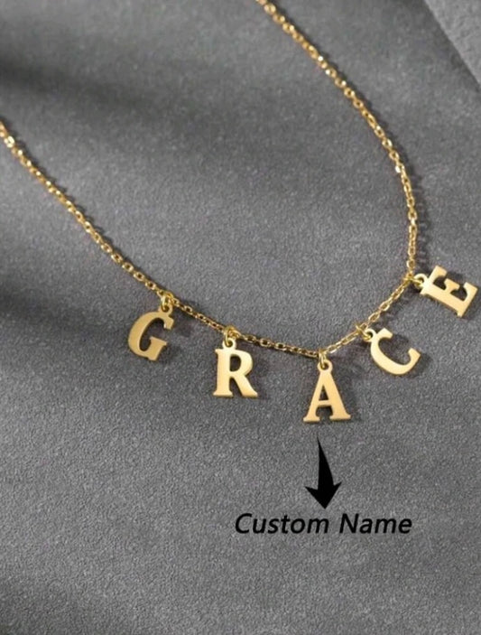 Personalised Name Letters Necklace